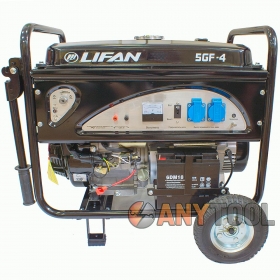 Бензиновый генератор LIFAN 5GF-4 (электро старт, колеса)